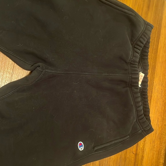 Champion Fleece Black Sweatpants Medium Men’s - Picture 1 of 5